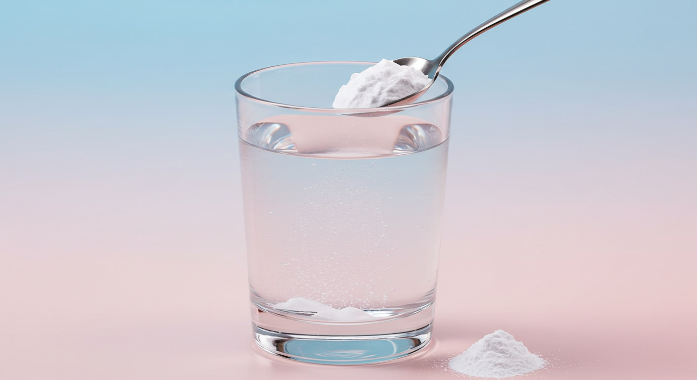 Preparing a baking soda solution